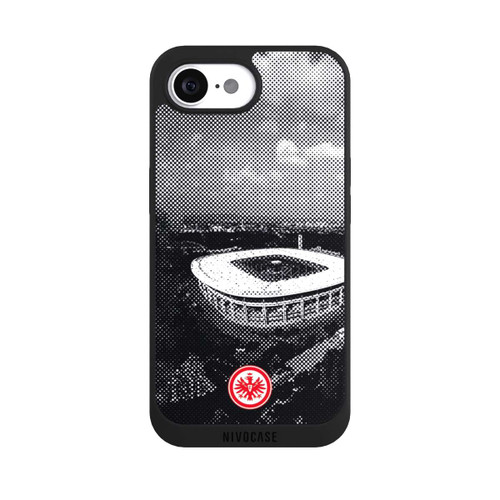 Apple iPhone 16e NIVOpure SGE Stadion Schwarz Weiß