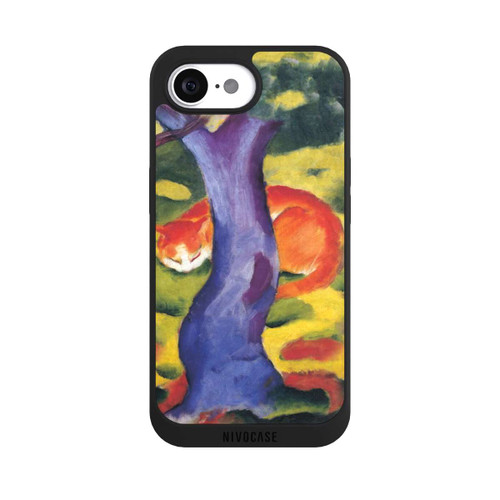 Apple iPhone 16e NIVOpure Cat Behind Tree by Franz Marc