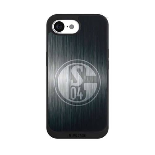 Apple iPhone 16e NIVOpure Schalke 04 Metall Look