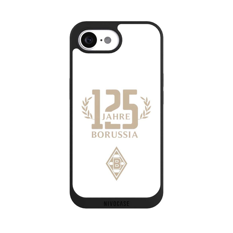 iPhone 16e NIVOpure Borussia 125 Jahre Weiß