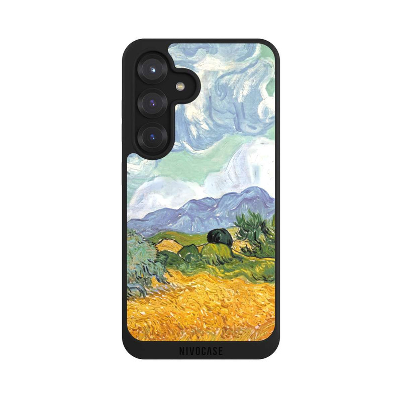Galaxy S25 NIVOpure Weizenfeld mit Zypressen