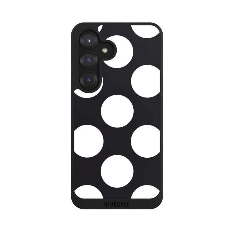 Galaxy S25 NIVOpure Big Dots - black