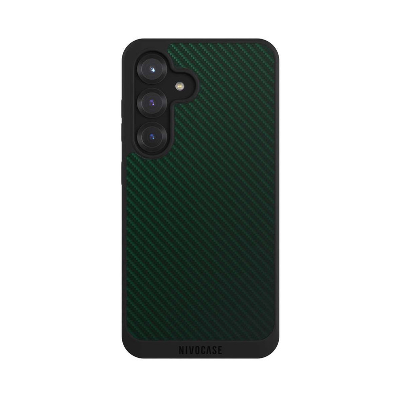 Galaxy S25 NIVOpure British Racing Green Carbon