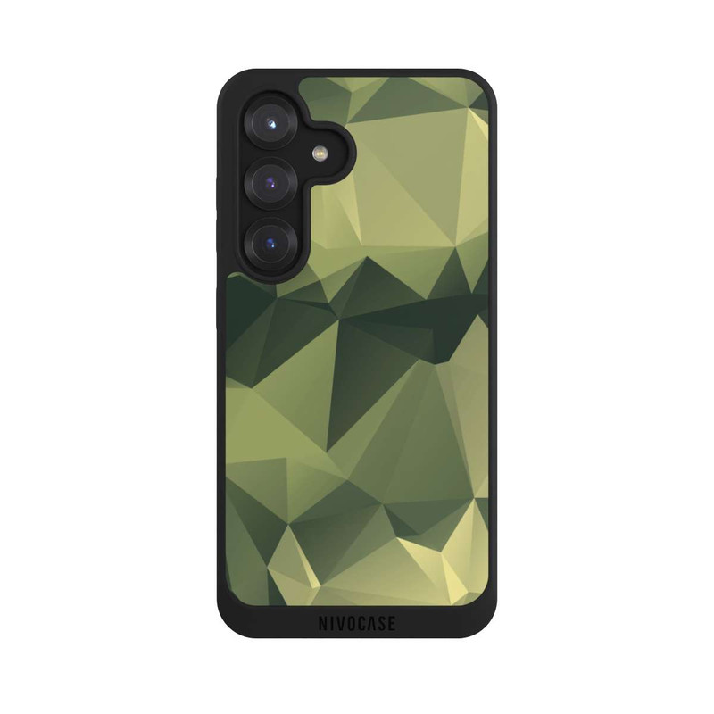Galaxy S25 NIVOpure Polygonales Camouflage