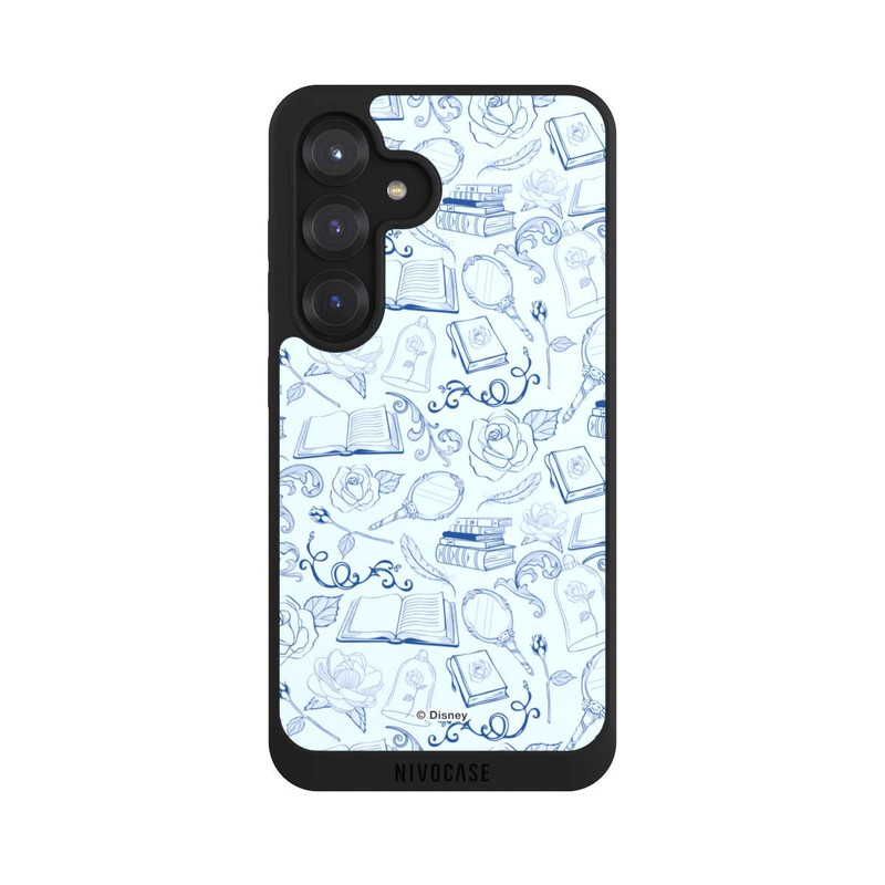 Galaxy S25 NIVOpure La Belle et la Bête Motif Bleu