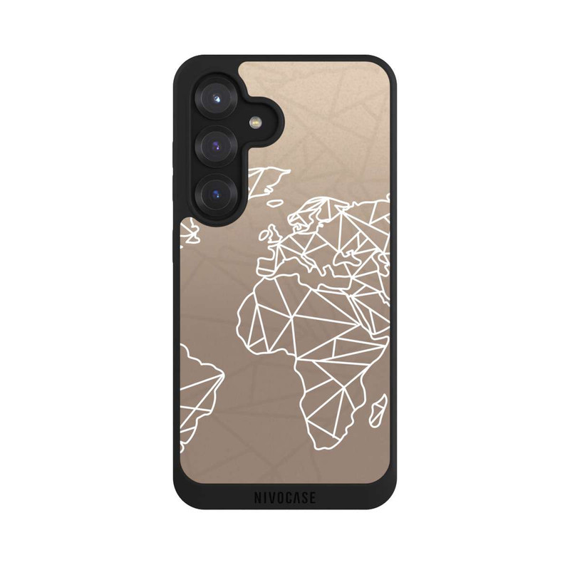 Galaxy S25 NIVOpure Carte du Monde Polygone