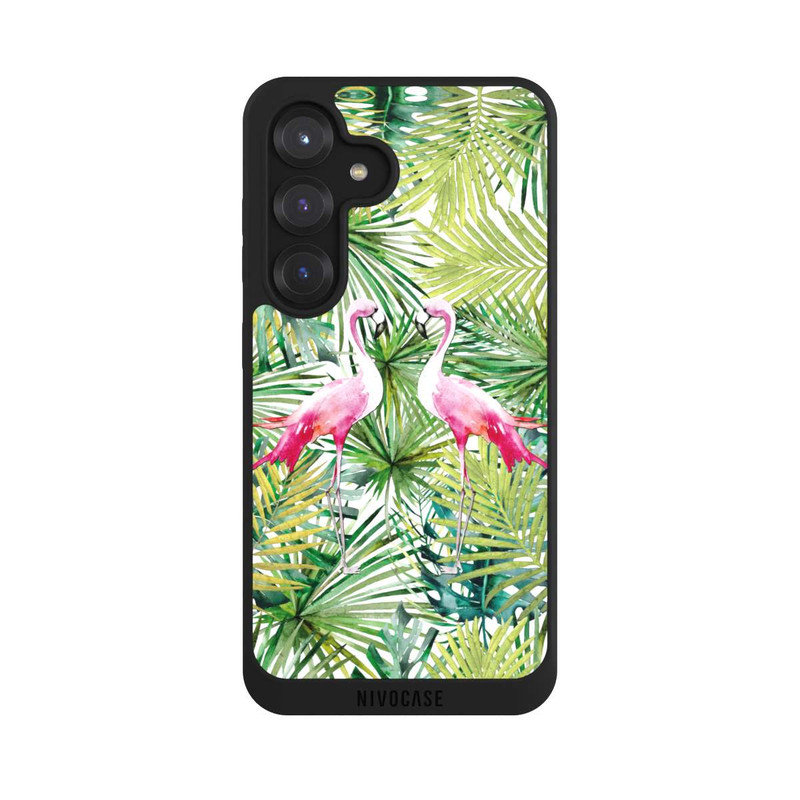 Galaxy S25 NIVOpure Palmen Flamingo