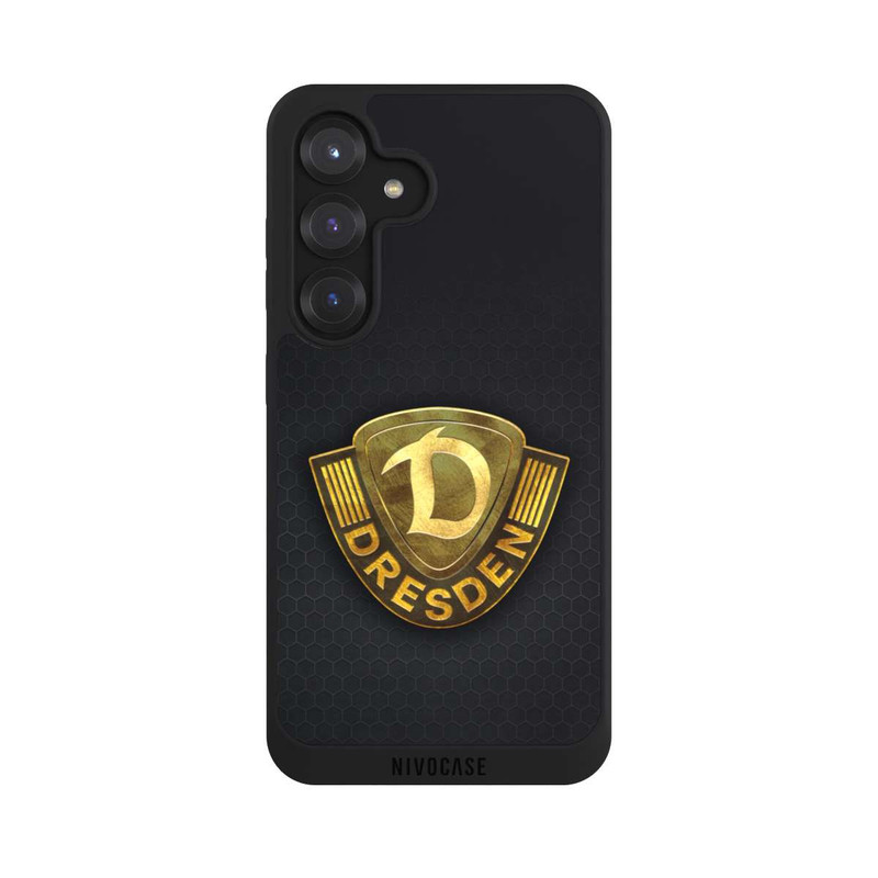 Galaxy S25 NIVOpure Goldenes Logo Look Dynamo Dresden