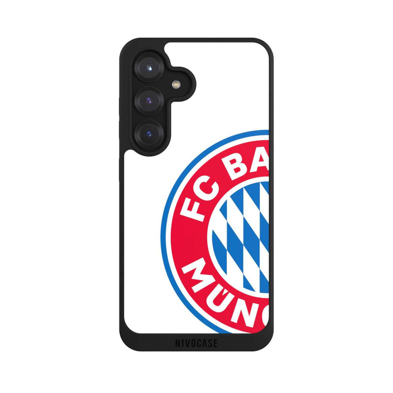 Galaxy S25 NIVOpure Großes FCB Logo Weiß