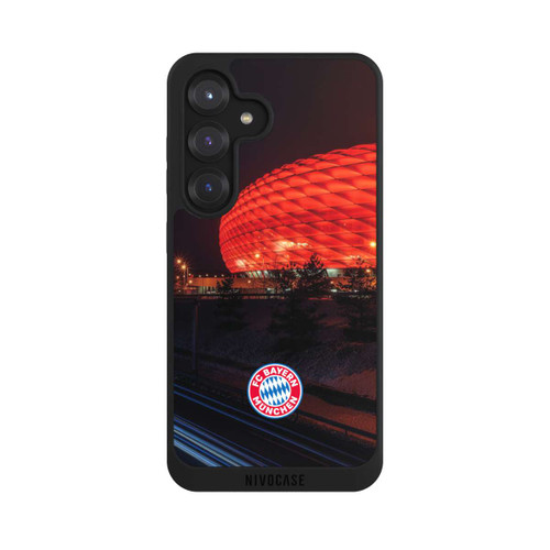 Samsung Galaxy S25 NIVOpure Allianz Arena bei Nacht FCB