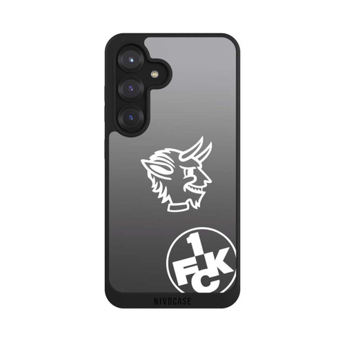 Samsung Galaxy S25 NIVOpure Teufelskopf FCK auf Schwarz