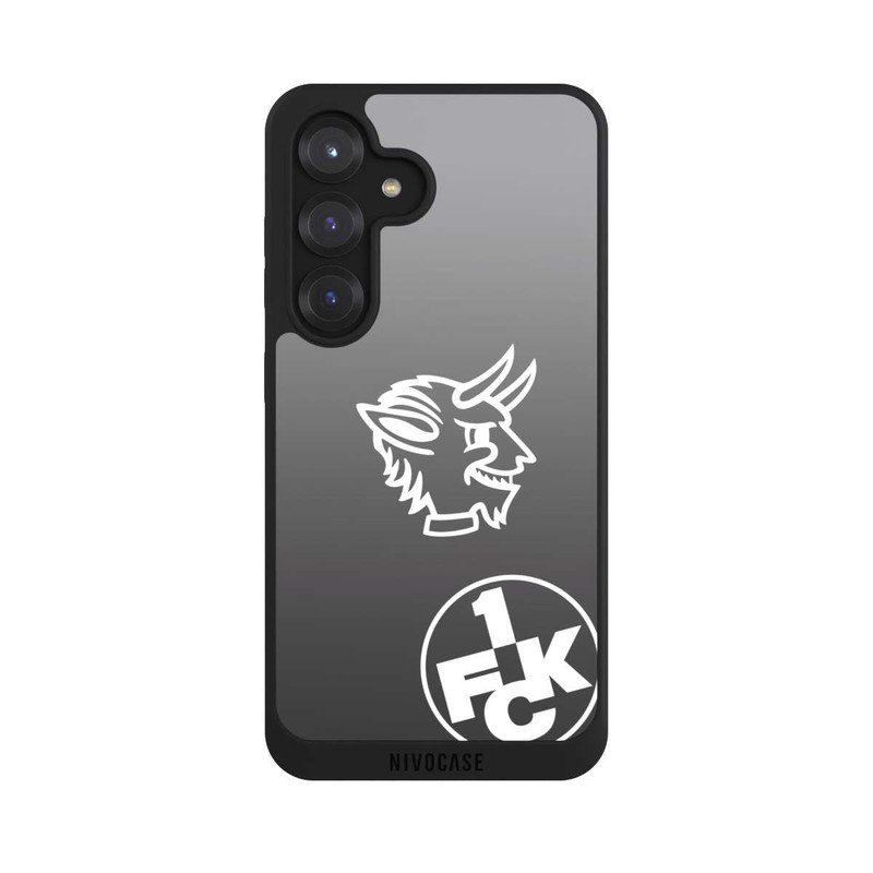 Galaxy S25 NIVOpure Teufelskopf FCK auf Schwarz