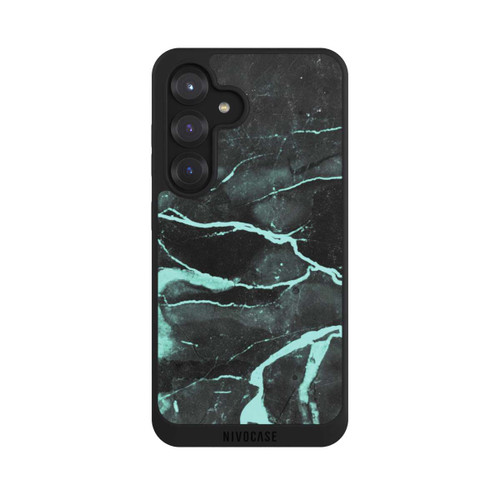 Samsung Galaxy S25 NIVOpure Grauer und blauer Marmor