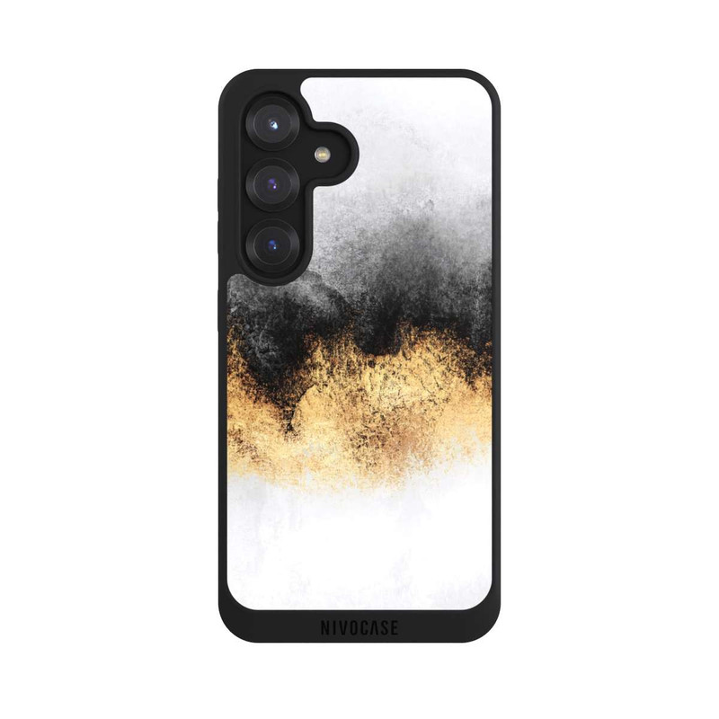 Galaxy S25 NIVOpure Grauer Himmelstaub Golddruck