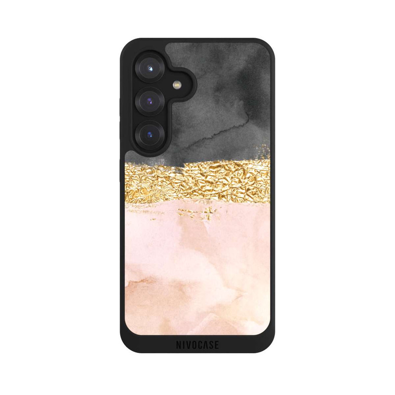 Galaxy S25 NIVOpure Look ligne dorée
