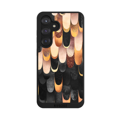 Samsung Galaxy S25 NIVOpure Plumes Cuivre et Noir