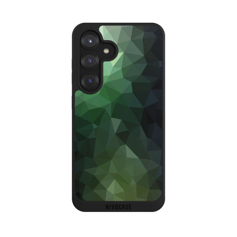 Galaxy S25 NIVOpure Polygonal Mosaic Green