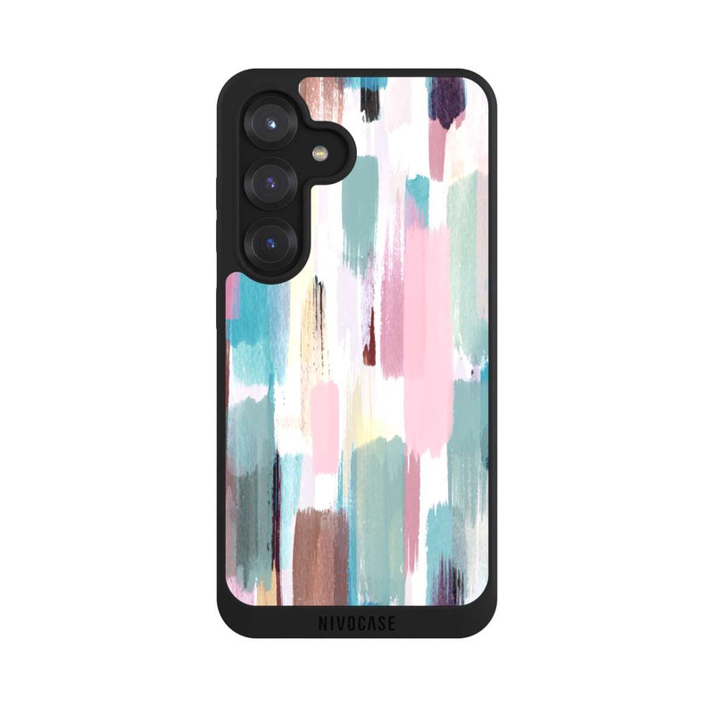 Galaxy S25 NIVOpure Abstrakte Pinselstriche in Pastelltönen