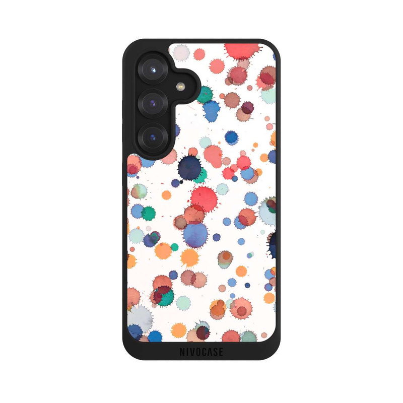 Galaxy S25 NIVOpure Tropfen Aquarell Textur Blau Gelb