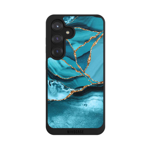 Samsung Galaxy S25 NIVOpure Eisblaue Marmor Landschaft