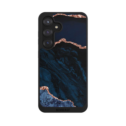 Samsung Galaxy S25 NIVOpure Nacht Blau Marmor Landschaft