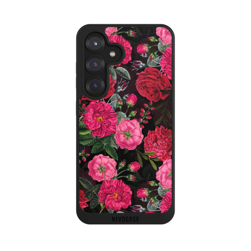 Samsung Galaxy S25 NIVOpure Pink und Rote Blumen