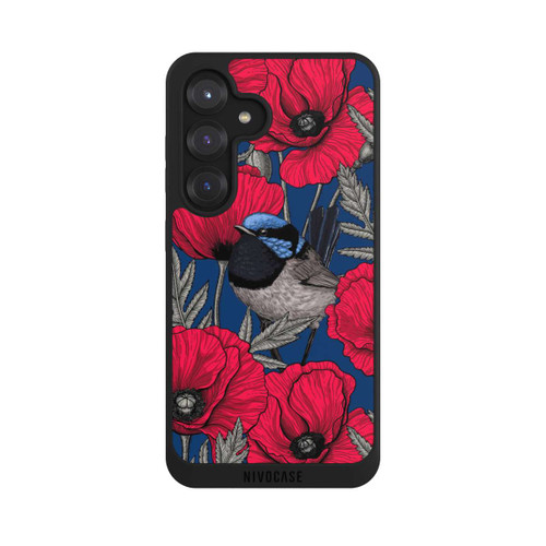 Samsung Galaxy S25 NIVOpure Fairy-wrens and poppies 2