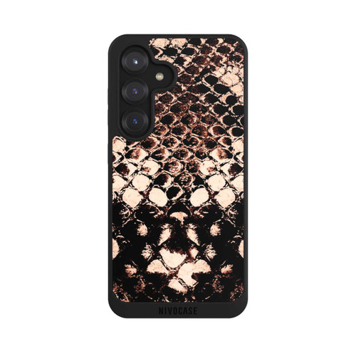 Samsung Galaxy S25 NIVOpure Rose gold snake print