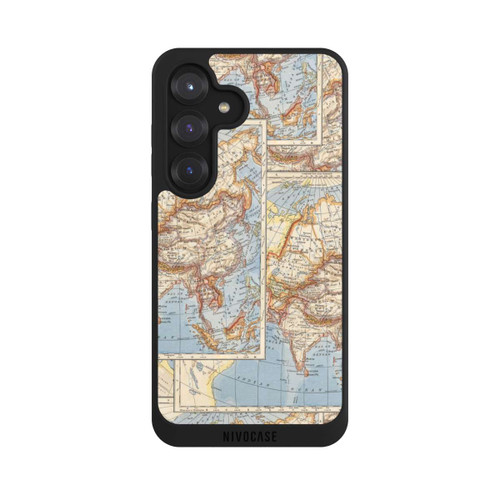 Samsung Galaxy S25 NIVOpure World Map Vintage
