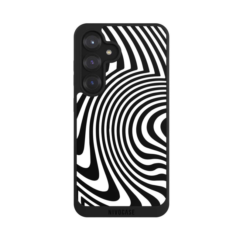Galaxy S25 NIVOpure Vagues noires et blanches