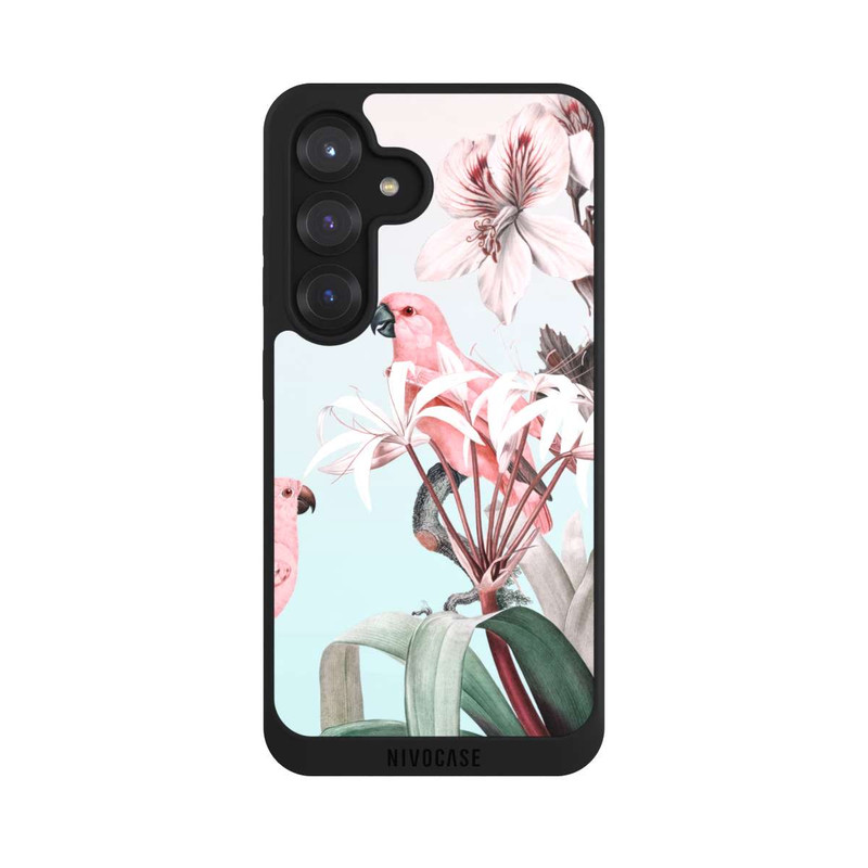 Galaxy S25 NIVOpure paradiesische Papageien Pastell