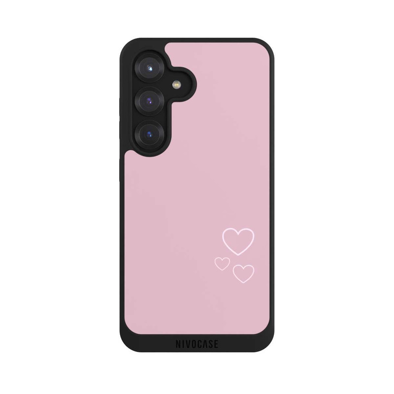 Galaxy S25 NIVOpure Pink little hearts