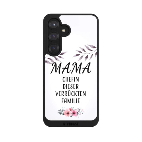 Samsung Galaxy S25 NIVOpure Mama Chefin dieser Verrückten Familie Weiß