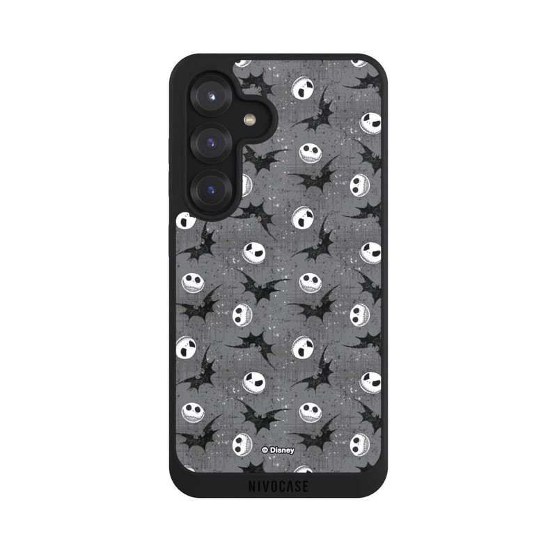 Galaxy S25 NIVOpure Jack Grey Pattern Tim Burtons Nightmare before Christmas