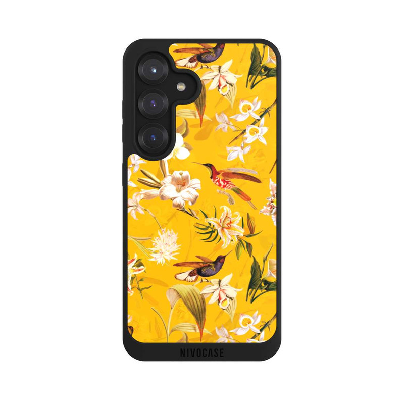 Galaxy S25 NIVOpure Motif Colibri Jaune