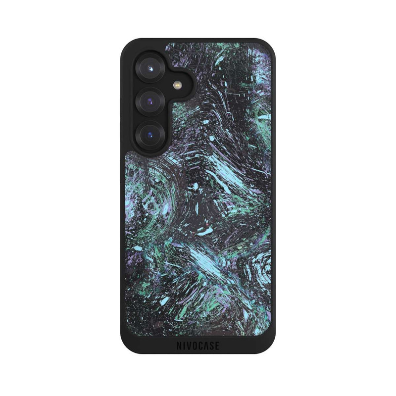 Galaxy S25 NIVOpure Abstrakt tropfender Staub lila