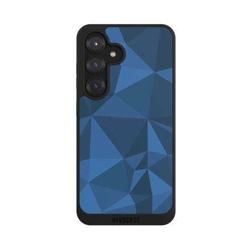 Samsung Galaxy S25 NIVOpure Polygon Pattern Blue