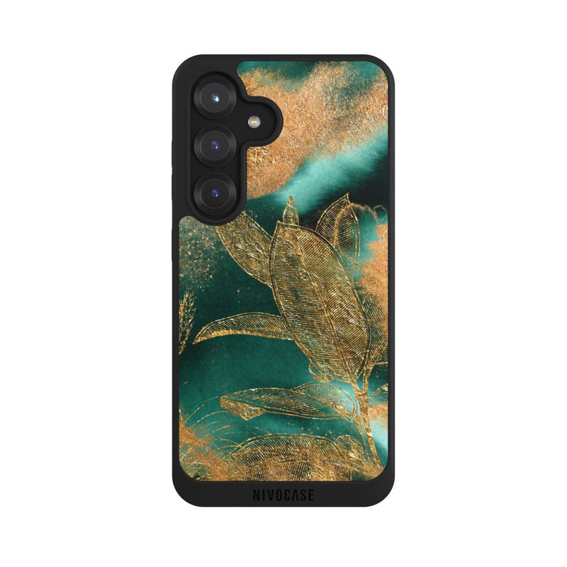 Galaxy S25 NIVOpure Gold und Grün Natur