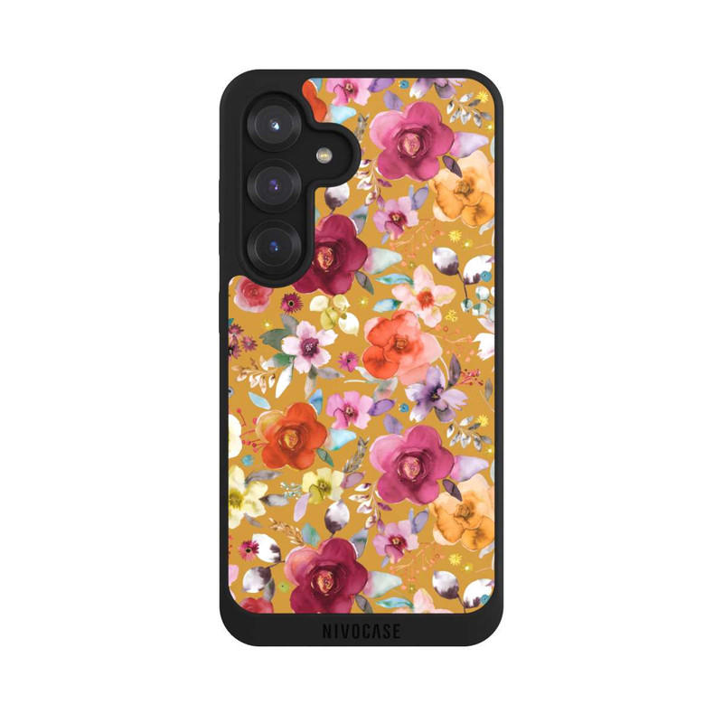 Galaxy S25 NIVOpure Spring Floral Bouquets Mustard