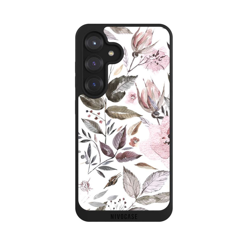 Galaxy S25 NIVOpure Aquarell braune Rosenblüten