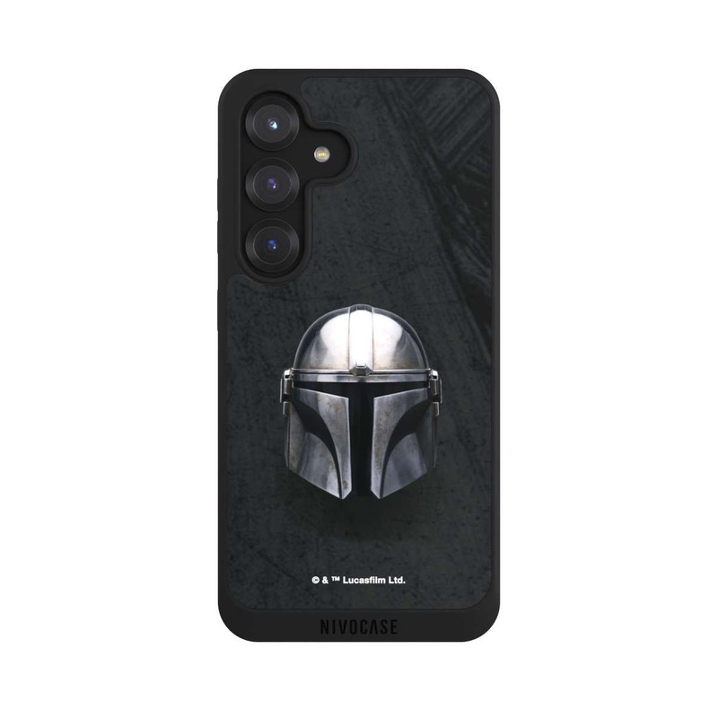 Galaxy S25 NIVOpure Schwarzer Mandalorianer Helm
