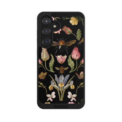 Samsung Galaxy S25 NIVOpure Wildblumen und Biene Schwarz