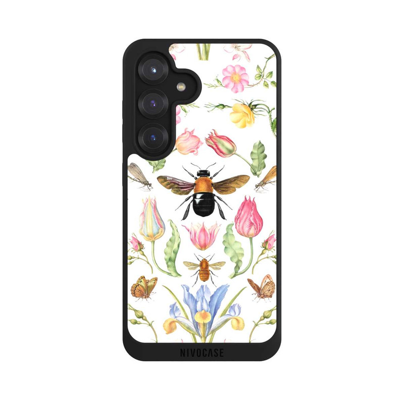 Galaxy S25 NIVOpure Wildblumen mit Biene weiß