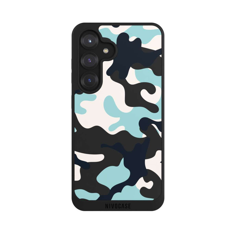 Galaxy S25 NIVOpure Camouflage Bleu