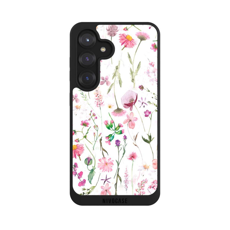 Galaxy S25 NIVOpure Pink Flower Meadow