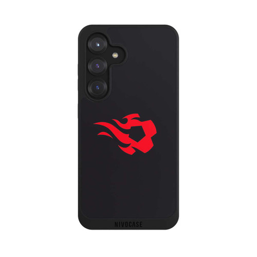 Samsung Galaxy S25 NIVOpure Belgian Red Flames Black