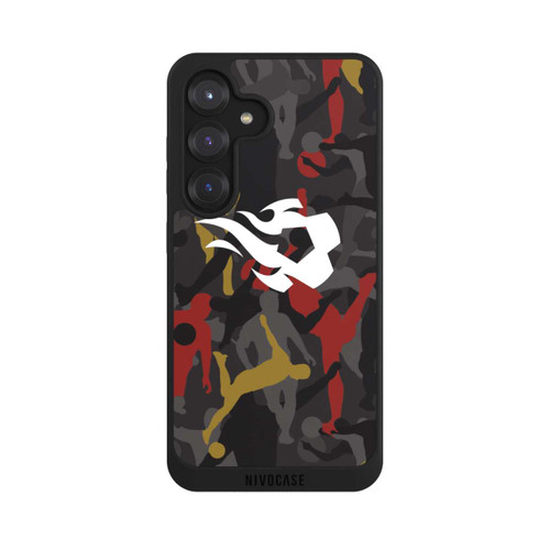 Samsung Galaxy S25 NIVOpure Belgian Red Flames Camouflage
