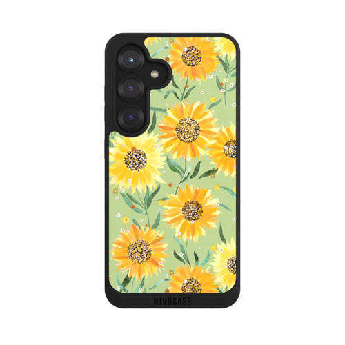 Samsung Galaxy S25 NIVOpure Sonnenblumen grün