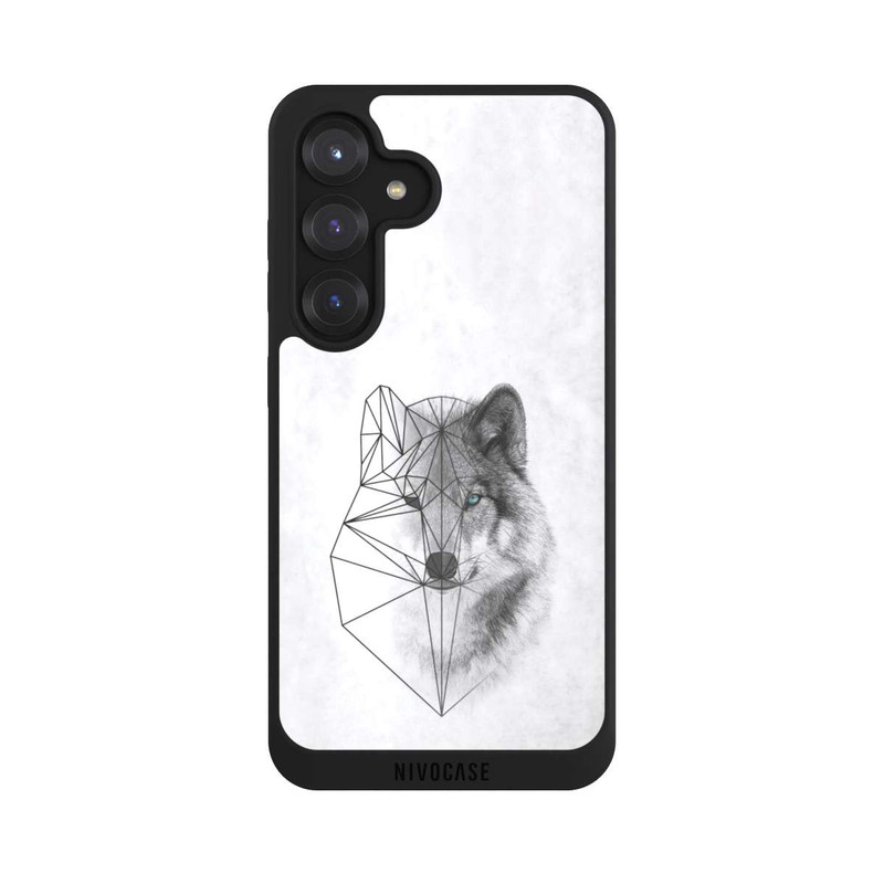 Galaxy S25 NIVOpure Polygonaler Wolf