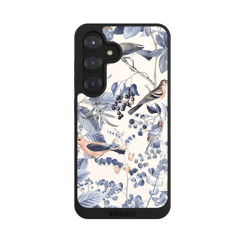 Galaxy S25 NIVOpure Oiseaux Et Baies en Beige
